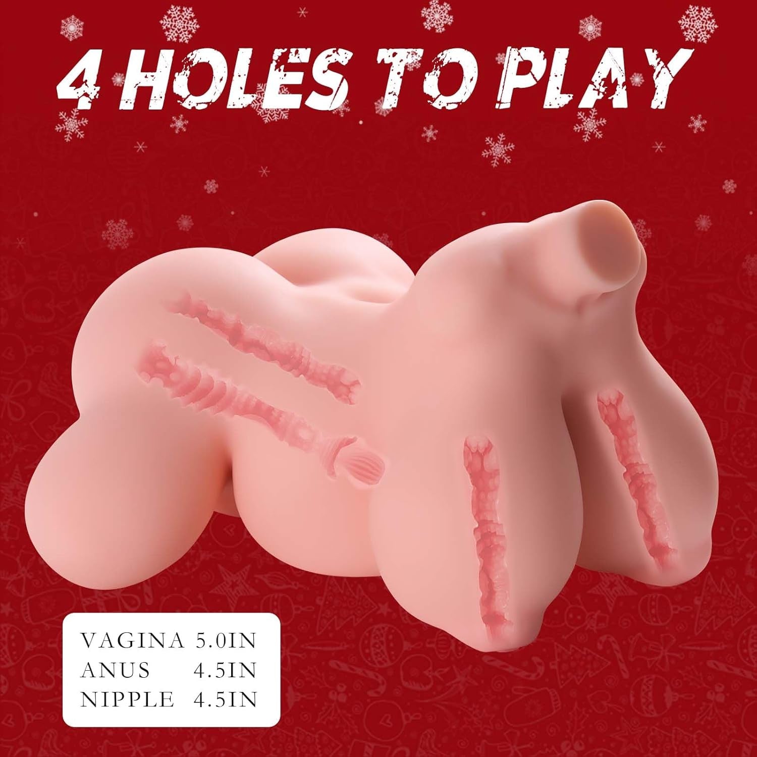 LunaCore 4-Hole TPE Prolapse Torso Stroker Doll
