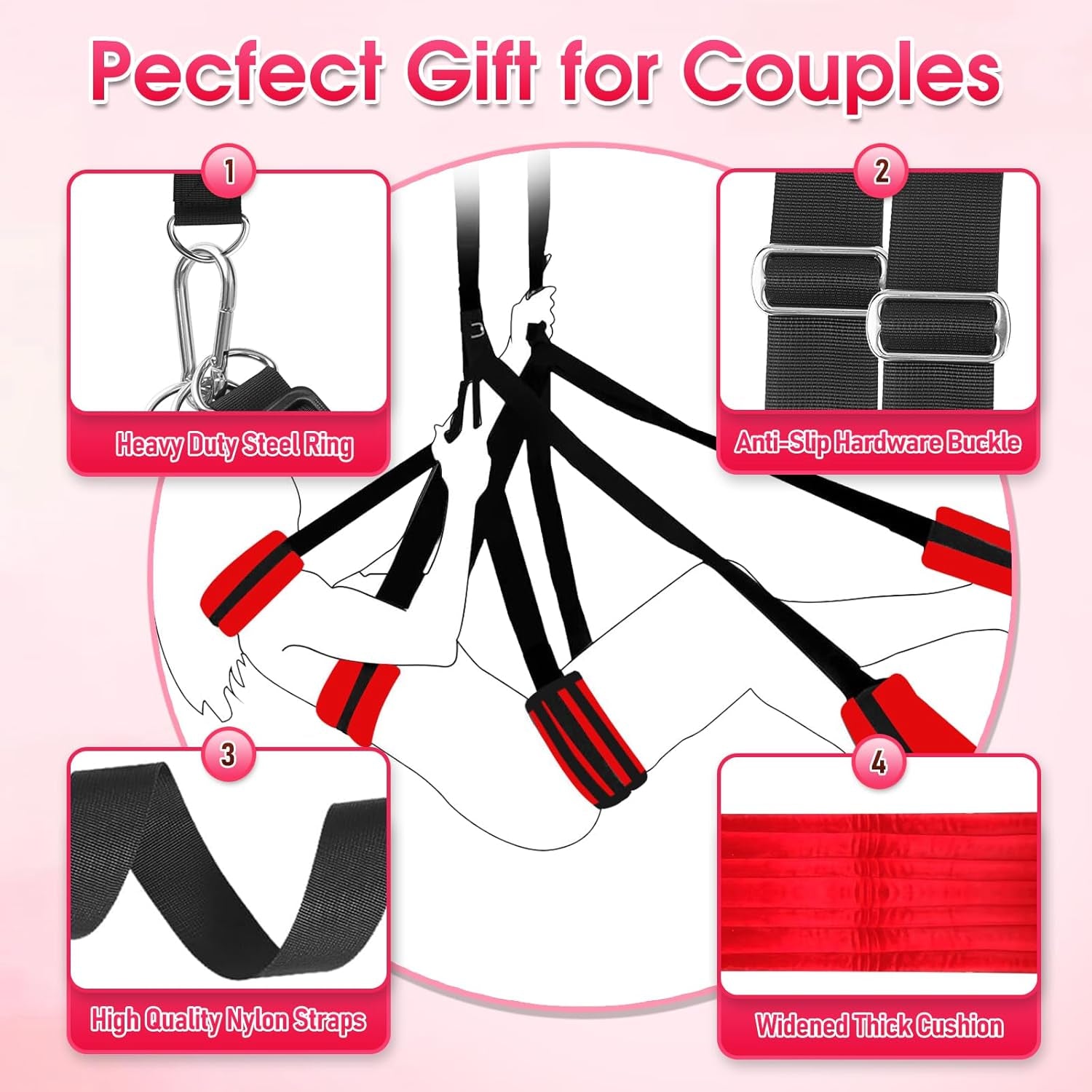 AeroBound Adjustable BDSM Sex Swing for Couples