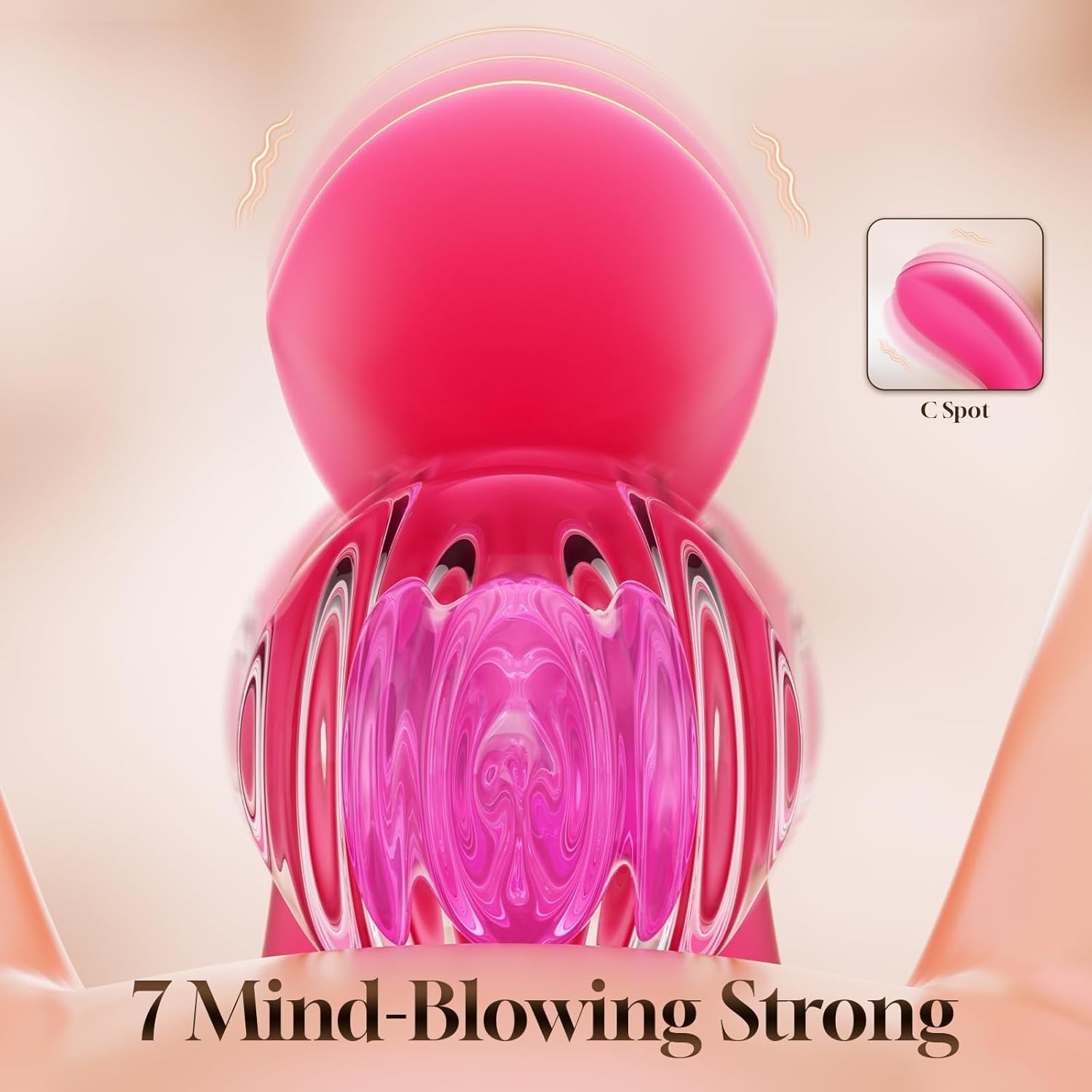RosePulseX Rabbit Vibrator 14 Modes Flapping Tongue Waterproof