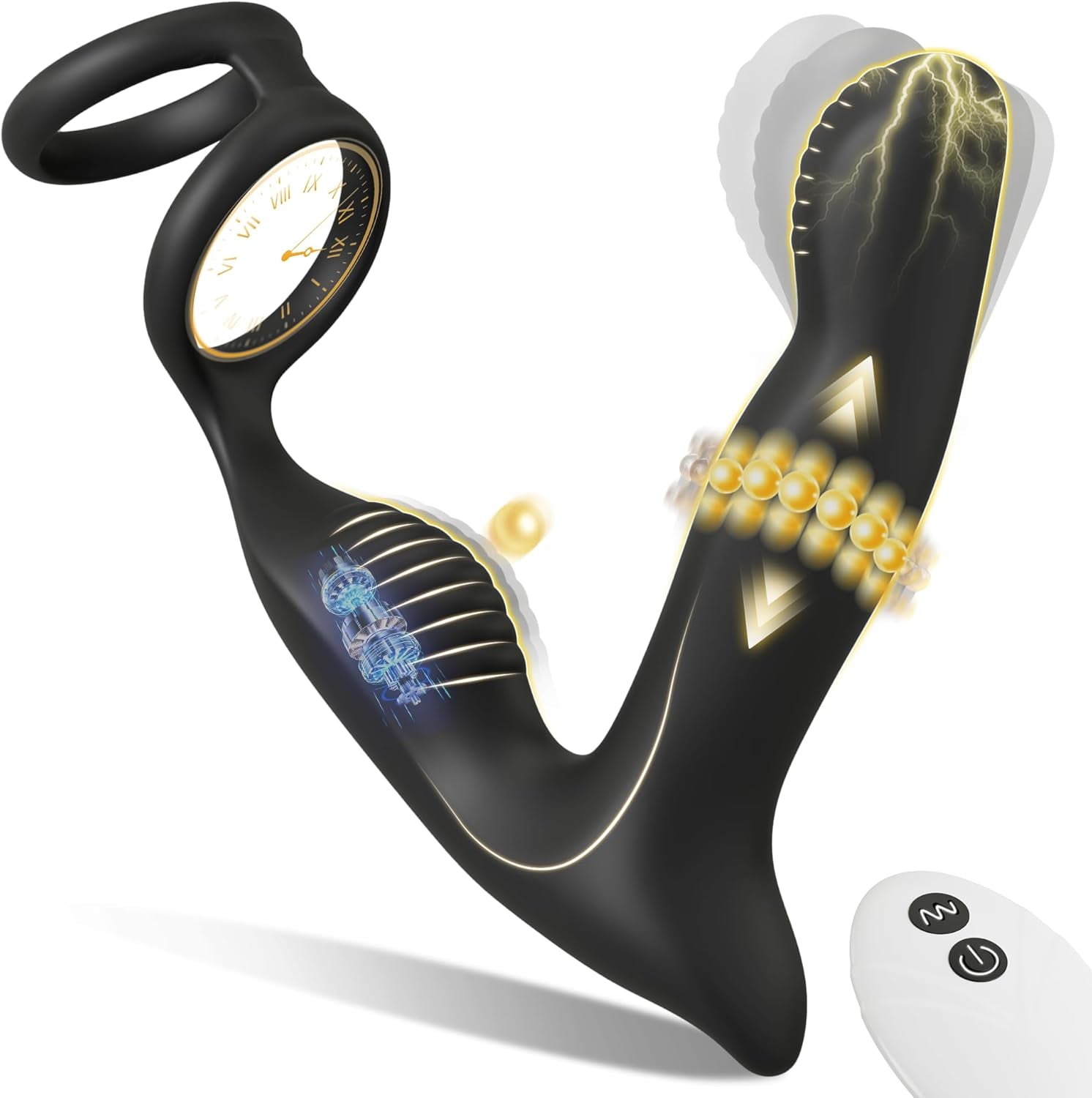 WiggThrustX Thrusting Prostate Massager Cock Ring 10 Modes Remote