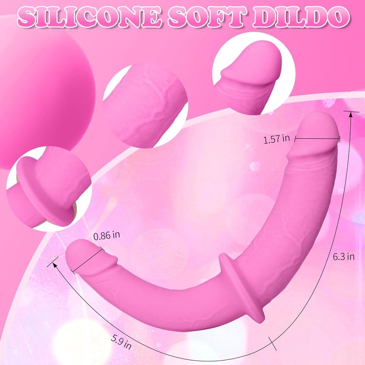 Velora Double Ended Strap-On Dildo Pink