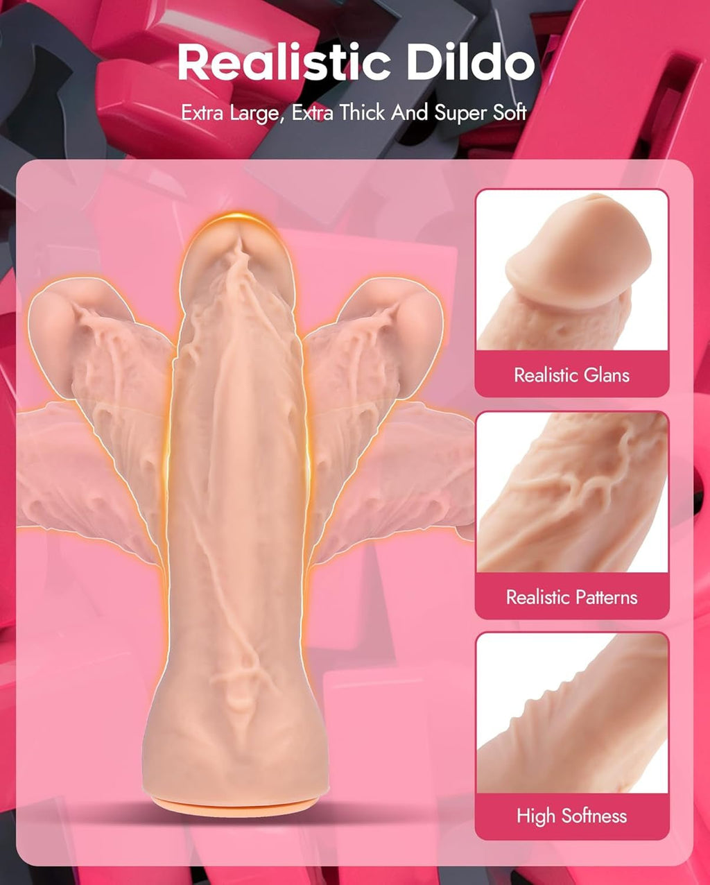 VibeFusion Double Strap-On Dildo Set Remote Control