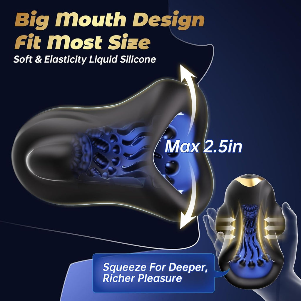IntelliPulse AI 360° Male Masturbator 3 Motors 9 Modes