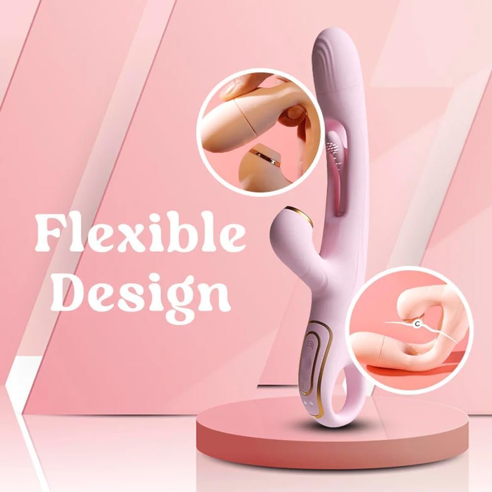 LuxeSuction Suction Rabbit Vibrator 3-in-1 Flapping 9 Modes