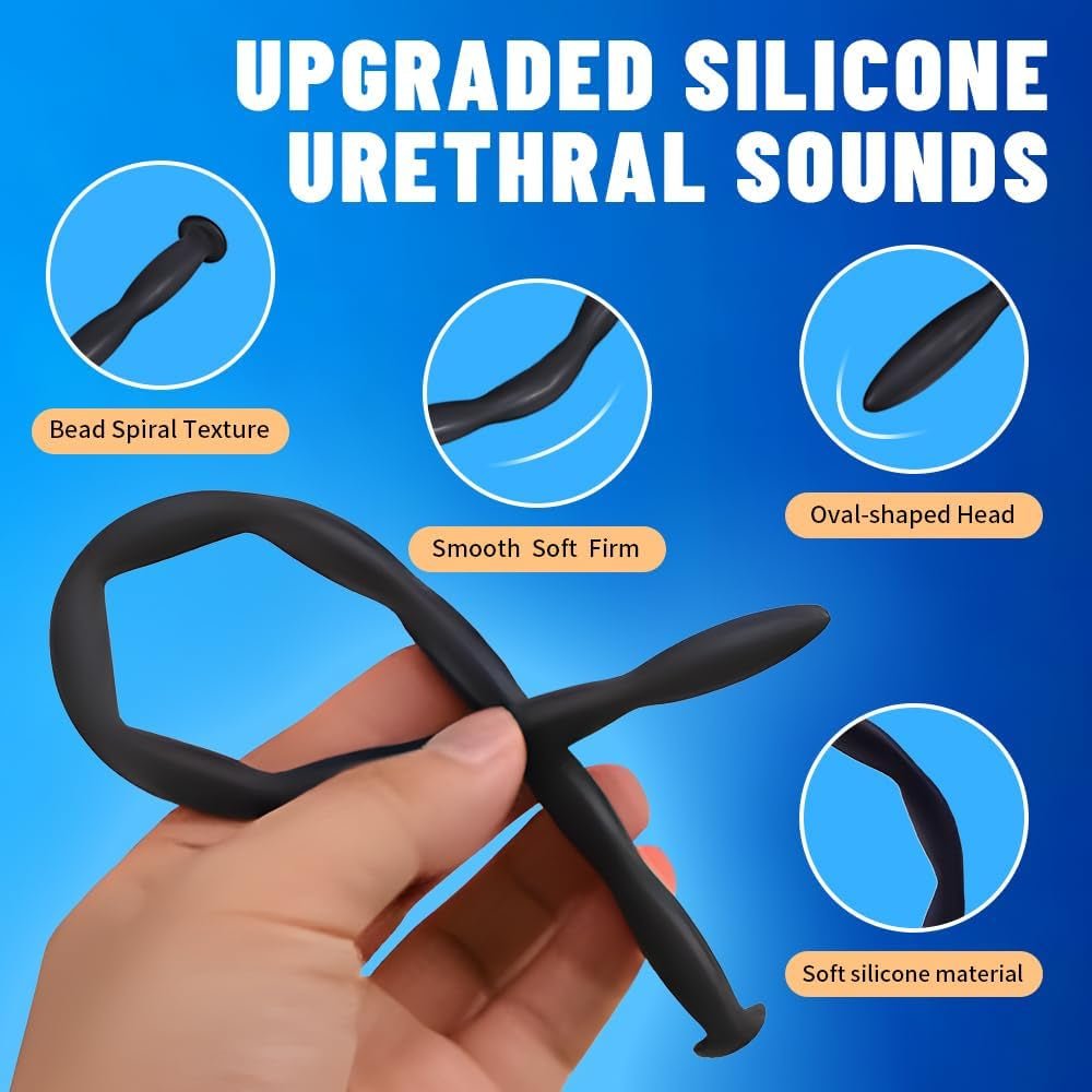 GradusFlex 8PCS Urethral Sounds Silicone Dilator Set