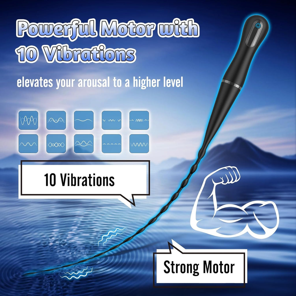 VantaRod Vibrating Urethral Sound Rod 10 Modes