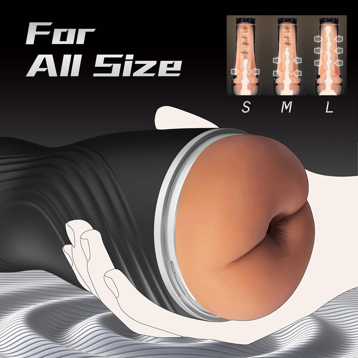 DeepVault 8.5" Anal Pocket Pussy Male Masturbator Stroker