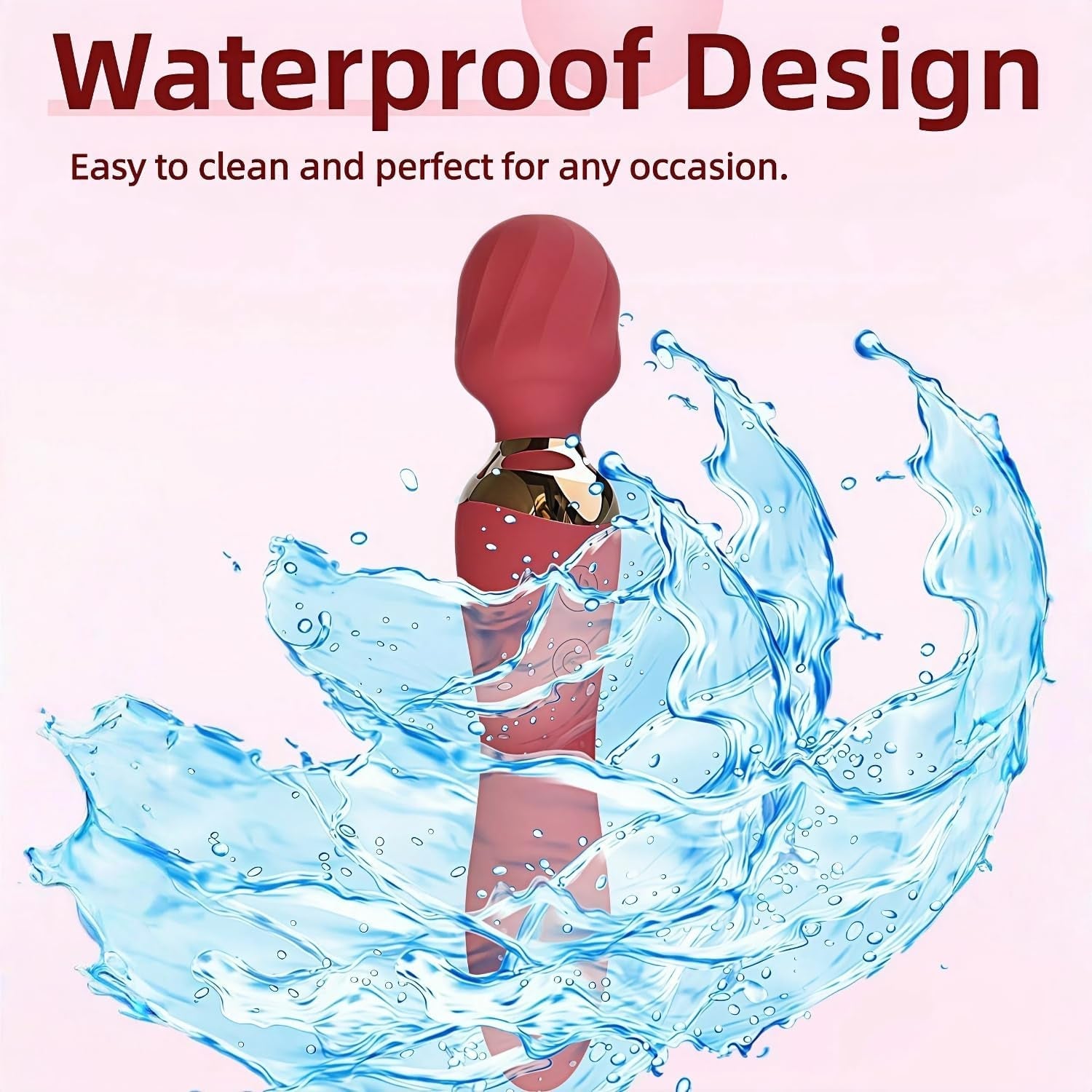 VortexDuo 2-in-1 Wand Vibrator Dual Motor 12 Speeds Waterproof
