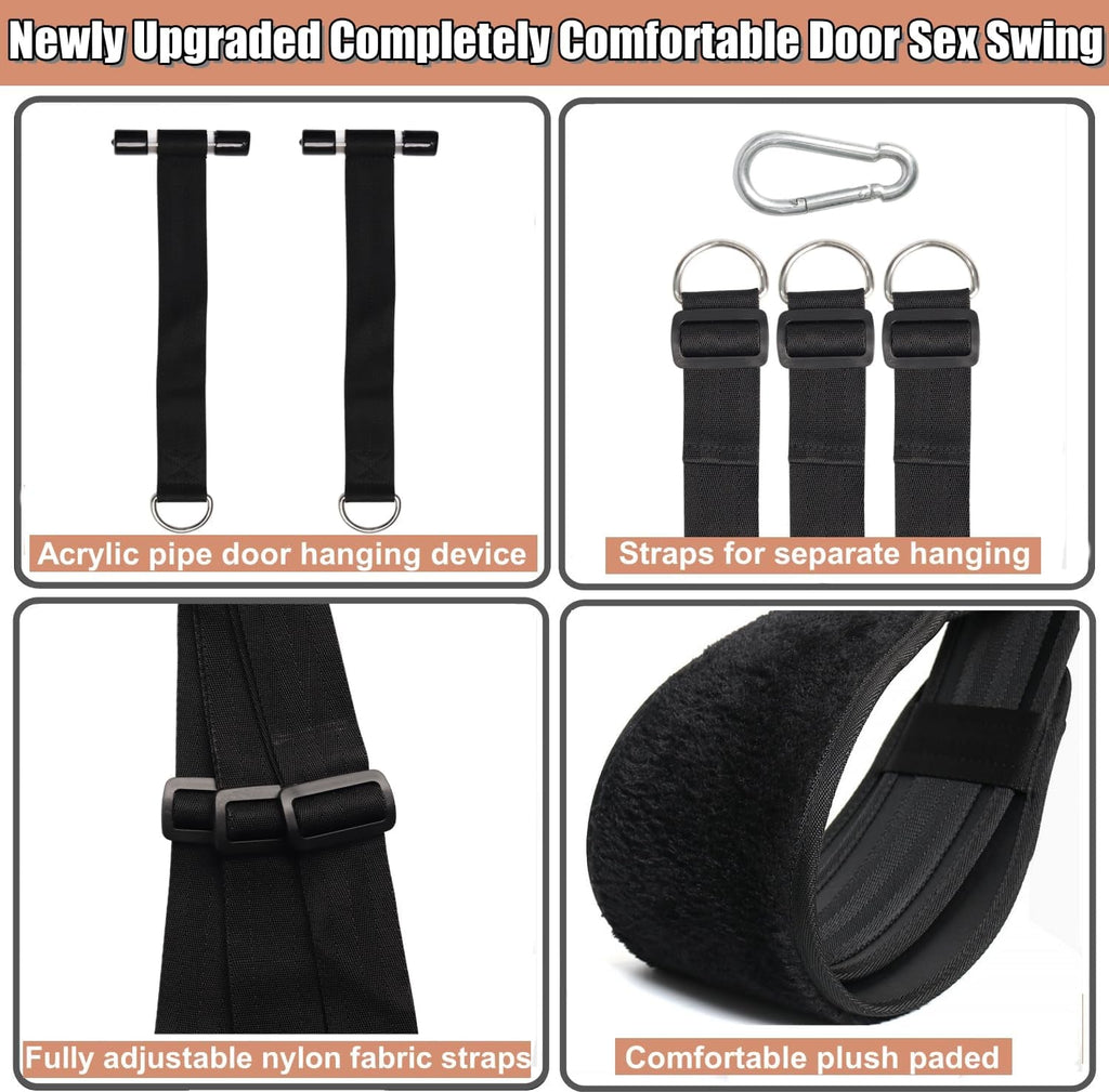 AcryluX Door Sex Swing with PU Cushion 300lb