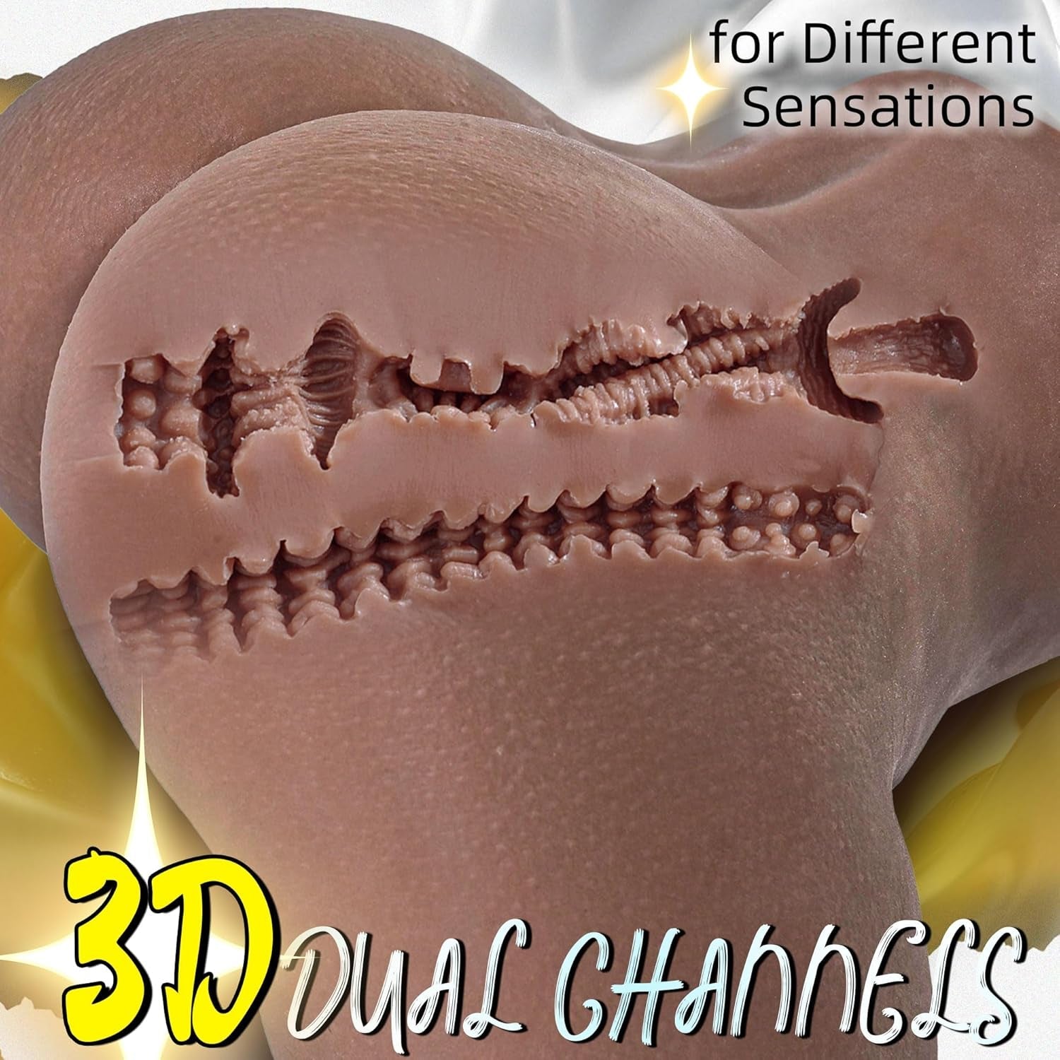 NoirTouchX Realistic Dual Channel Male Stroker Ebony Sex Doll 5.2LB