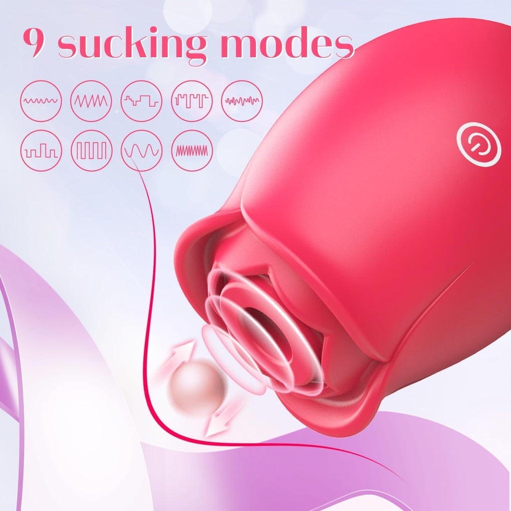 VirelleX Rose Clit Sucker App Control 9 Modes Compact