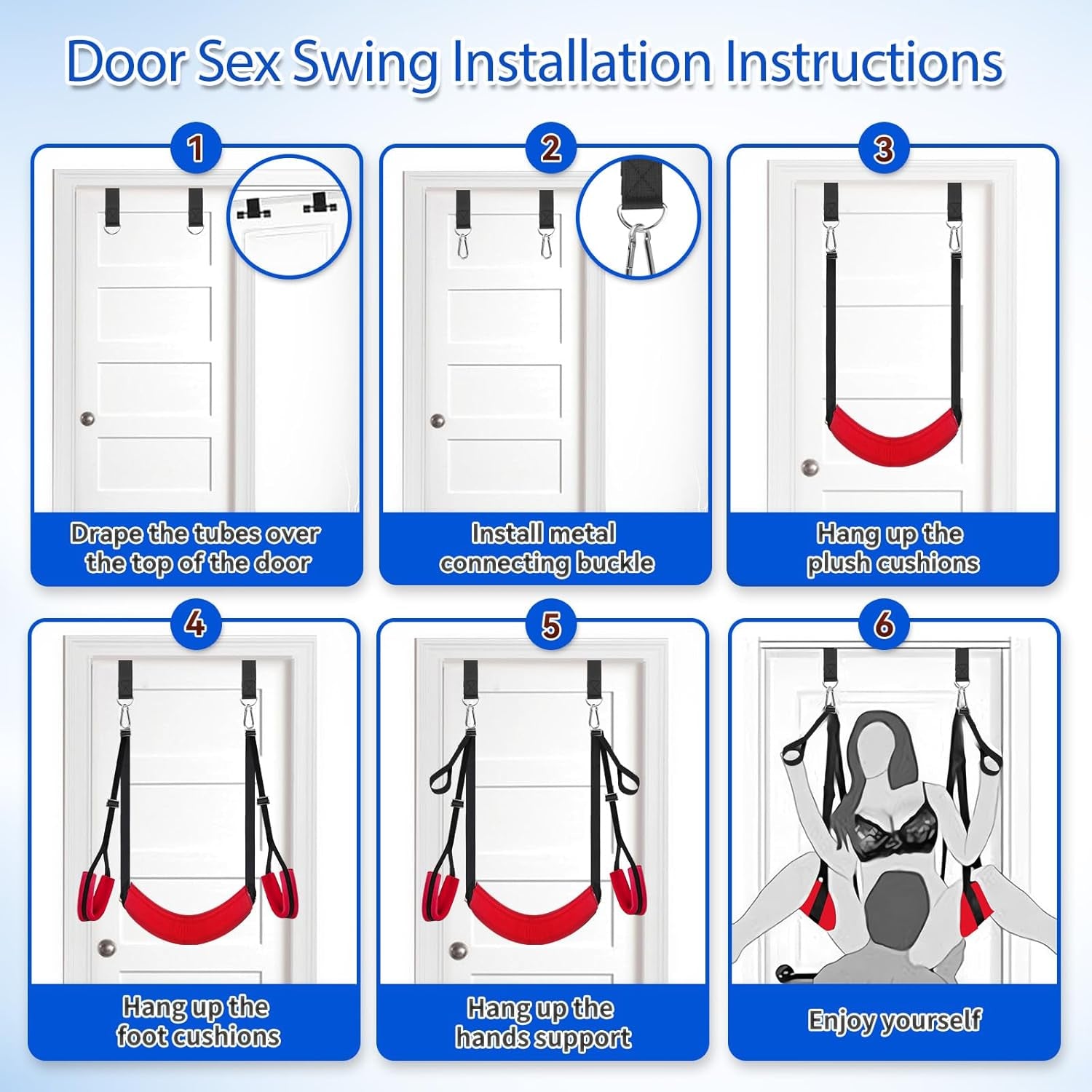 VortexSpin 360° Ceiling BDSM Swing 800lb Adjustable