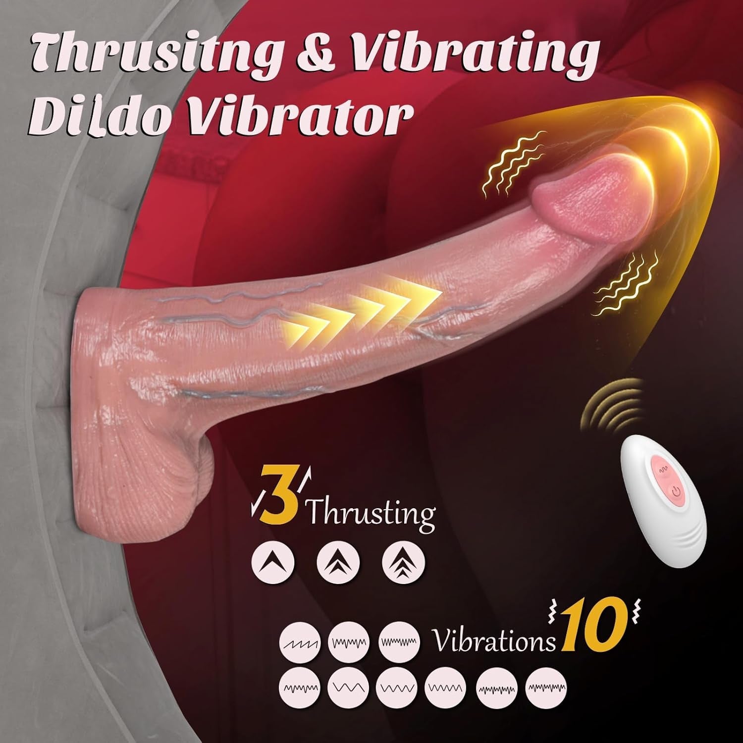 RideCore Inflatable Motion Sex Pillow with Vibrating Dildo