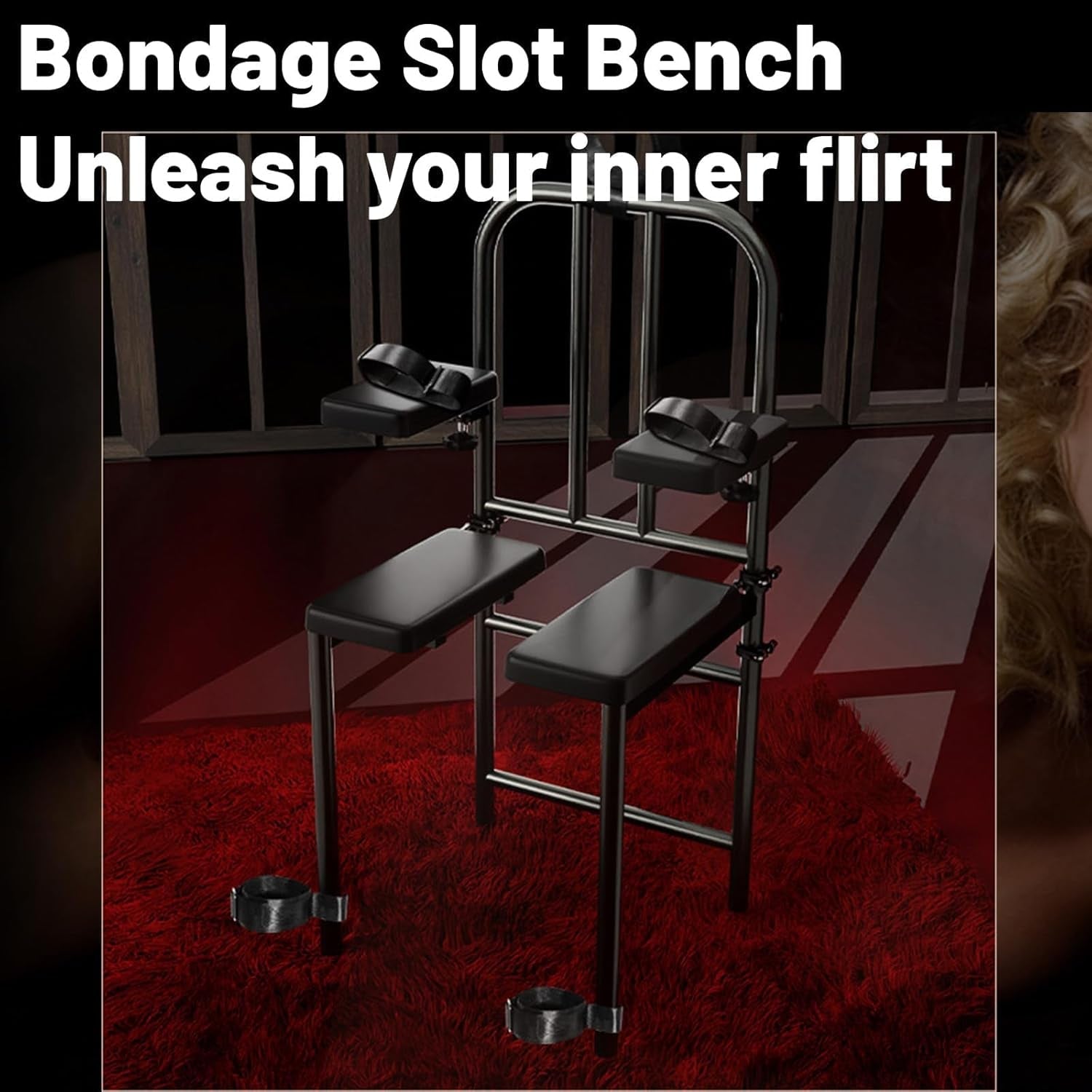 BondFlex BDSM Sex Chair with Restraints 350LB
