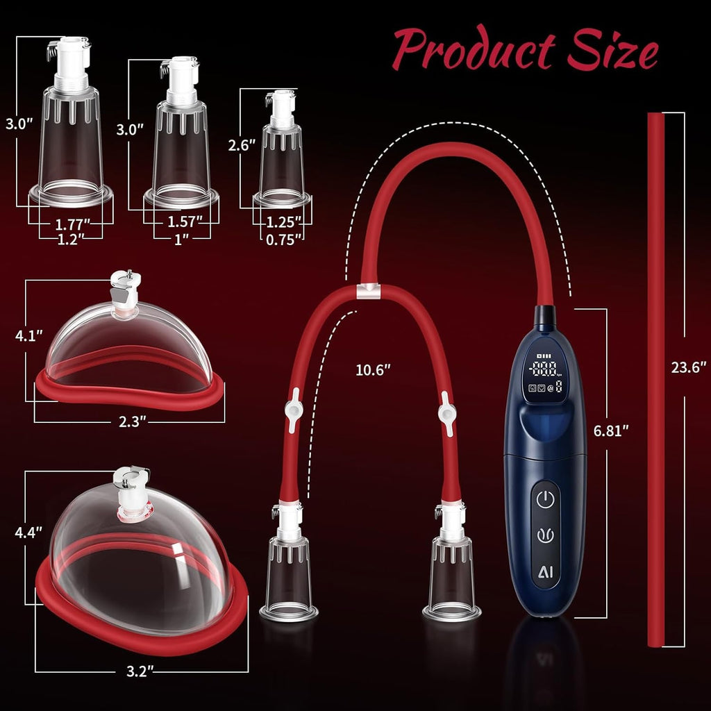 VelatriX Electric Pussy Pump 8 Cup Kit