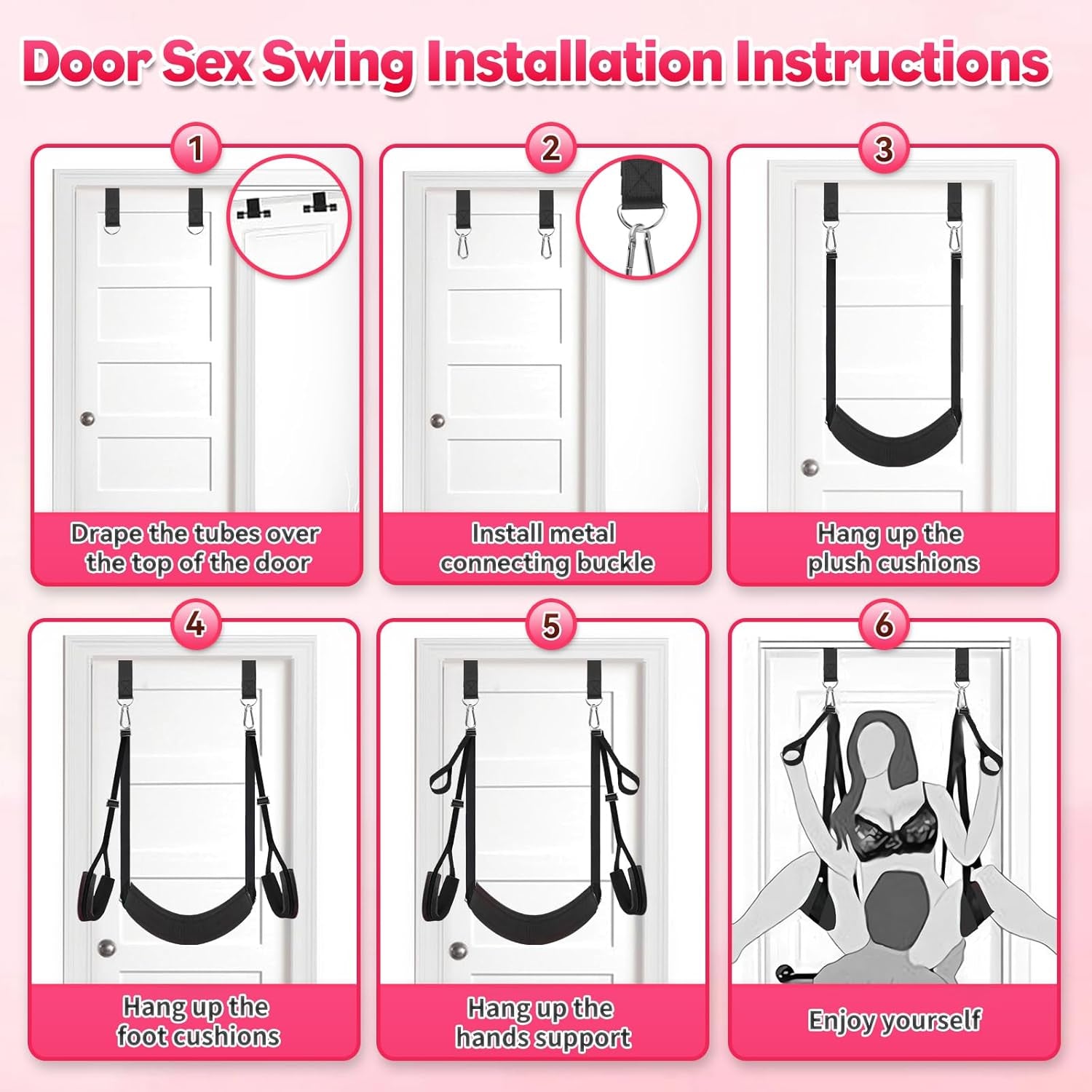 UltraPlush Heavy-Duty Door Sex Swing 800lb