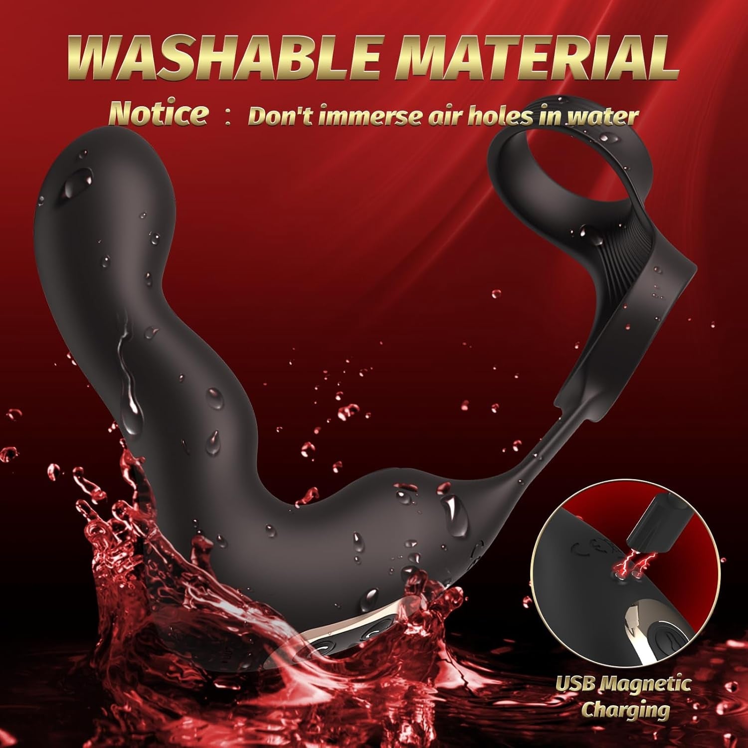 InflateCore Inflatable Prostate Massager Cock Ring 10 Modes