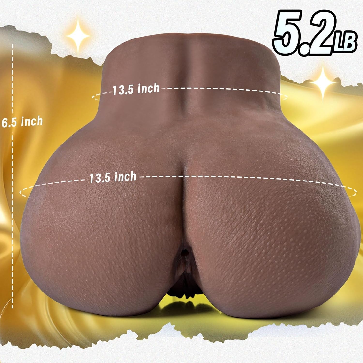 NoirTouchX Realistic Dual Channel Male Stroker Ebony Sex Doll 5.2LB