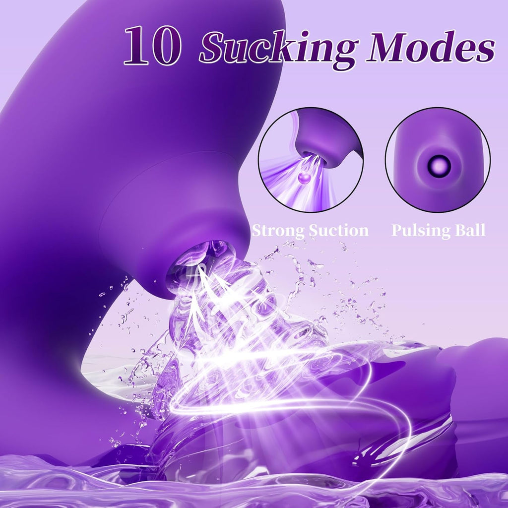 SensaWave 3-in-1 Suction Vibrator Flapping 10 Modes Waterproof