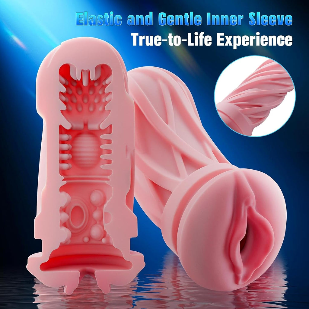 SynchroHeat AI App Thrusting Heated Pocket Pussy Stroker