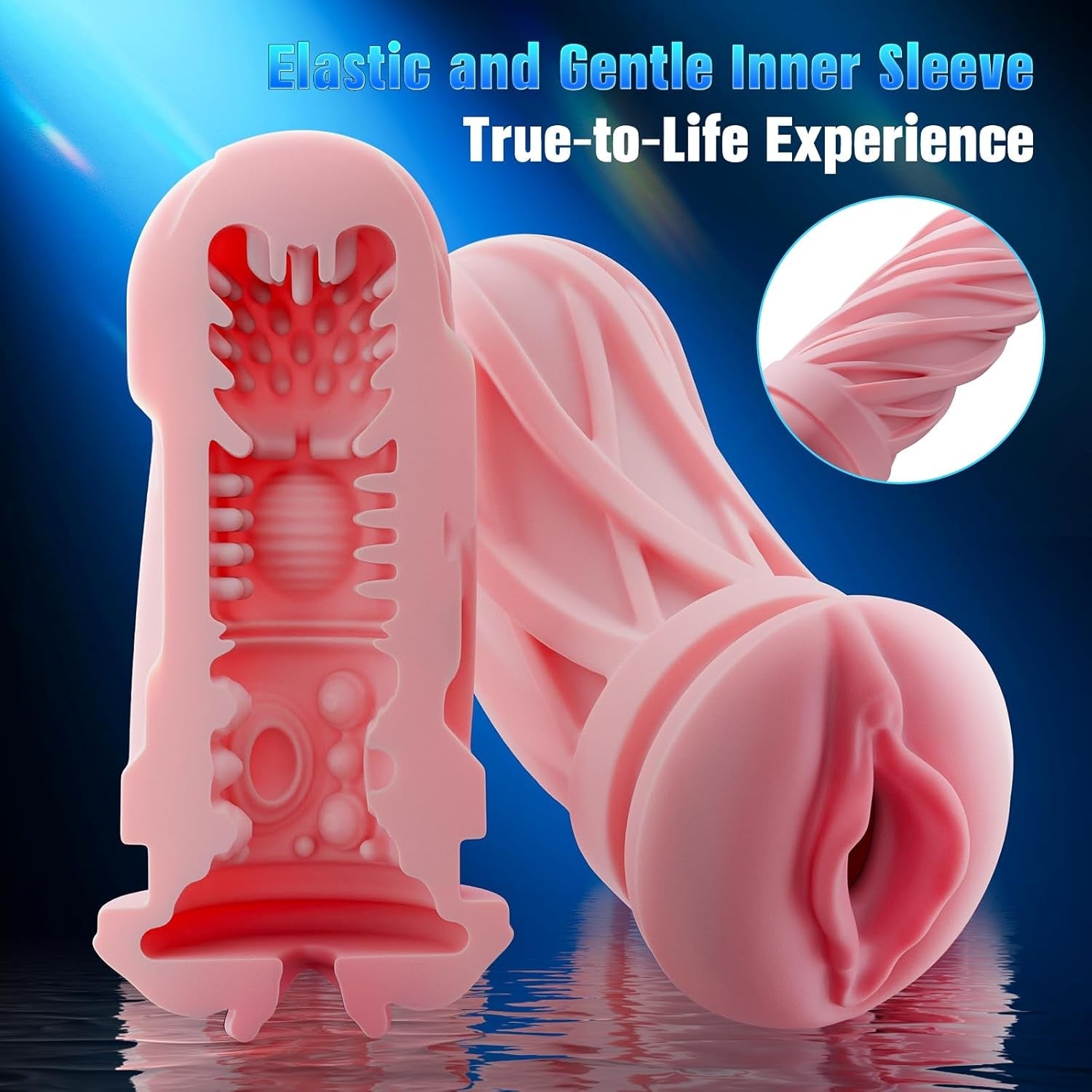 ThermoThrust Thrusting Heated Pocket Pussy 5 Speed Stroker