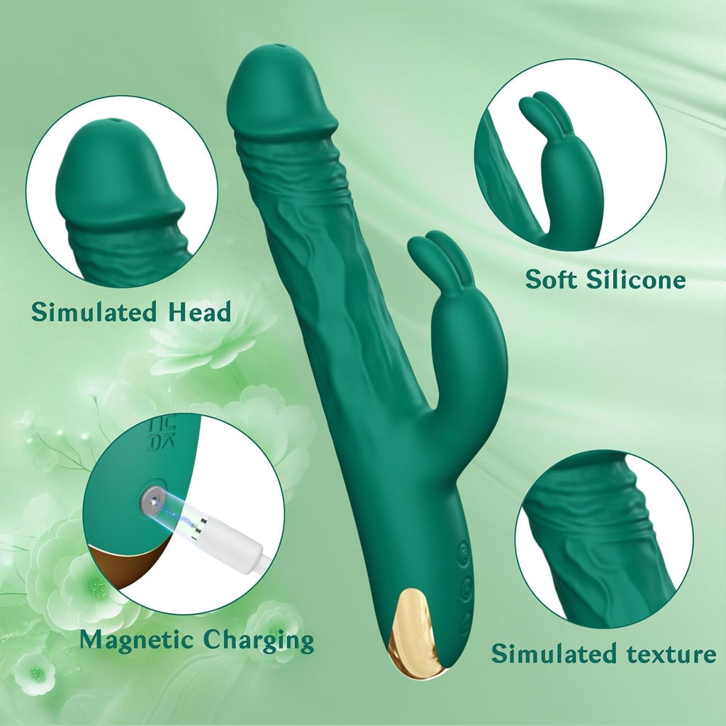 EonPulse Thrusting Rabbit Vibrator 5 Thrust 10 Modes