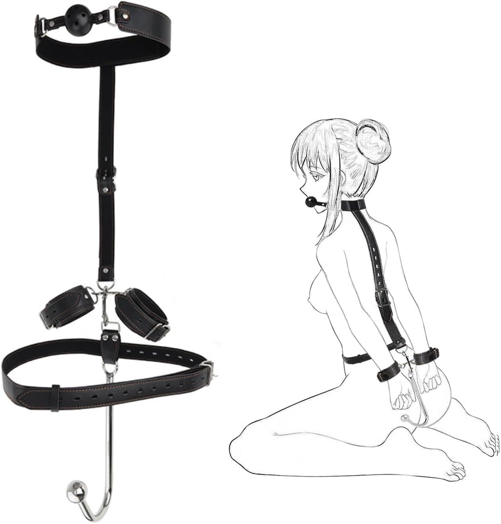 CommandGag Anal Hook Ball Gag Bondage Kit