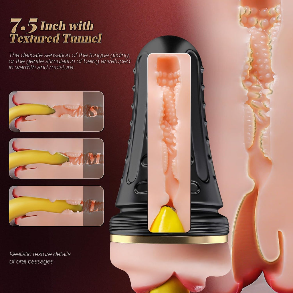 DeepThroat Pocket Pussy 7.5" Oral Stroker