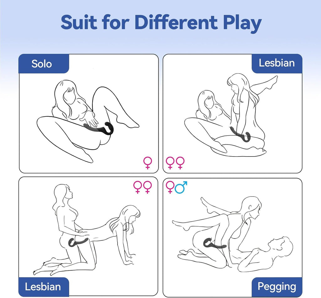EchoRide Strapless Strap On Vibrator Remote Control
