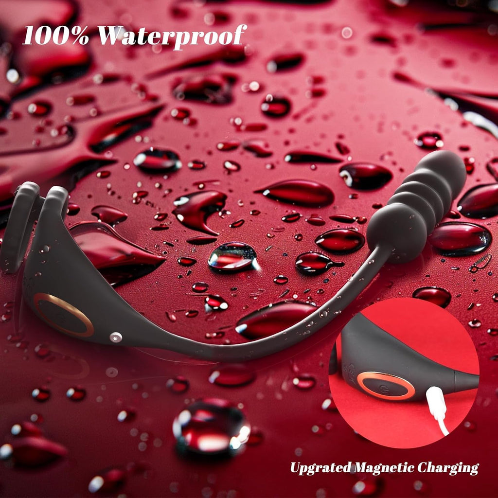 ThrustPulse Thrusting Prostate Massager Cock Ring Remote 9 Modes