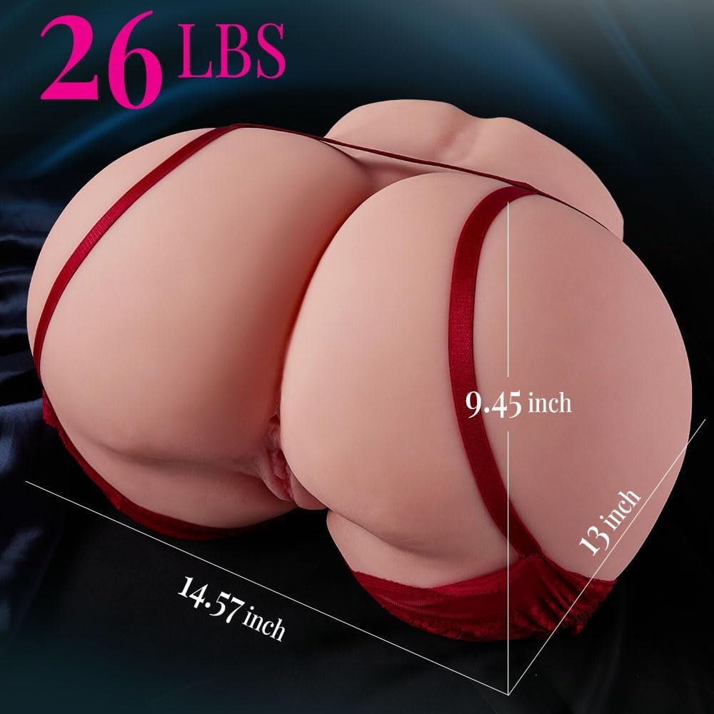 NyxoraMax 26lb Big Ass Sex Doll Torso TPE Dual Channel
