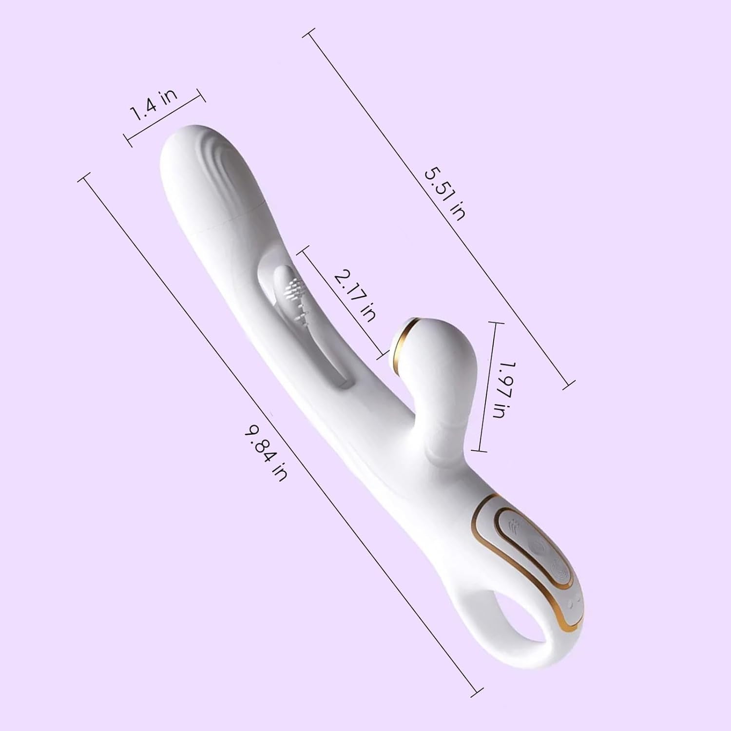 IvoryPulse Suction Rabbit Vibrator 3-in-1 Flapping Modes