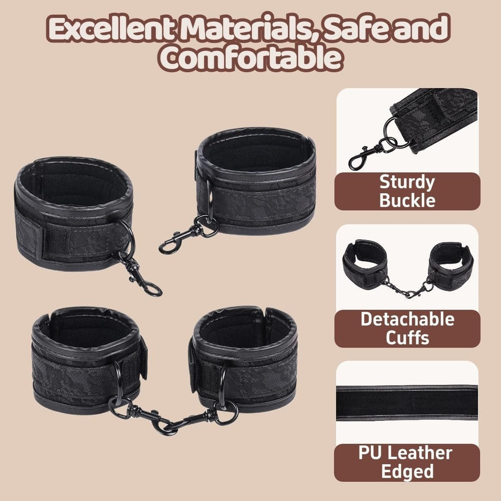 ObsidianX Spreader Bar 11-Piece Bondage Kit