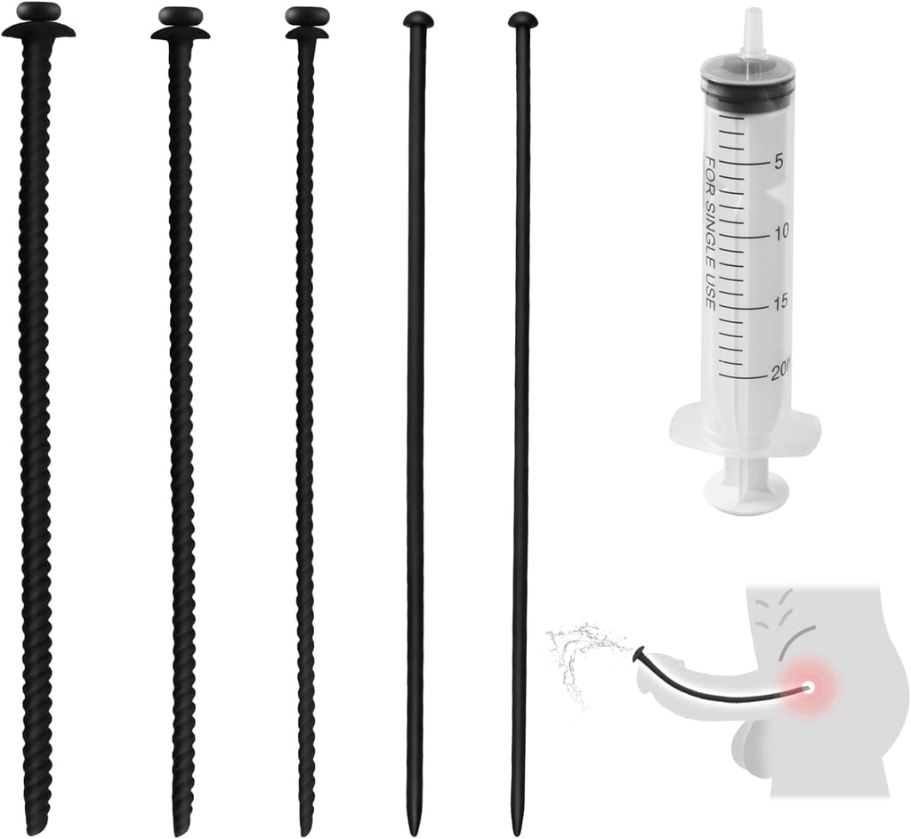DualPath 5PCS Urethral Sounds Silicone Dilator Set