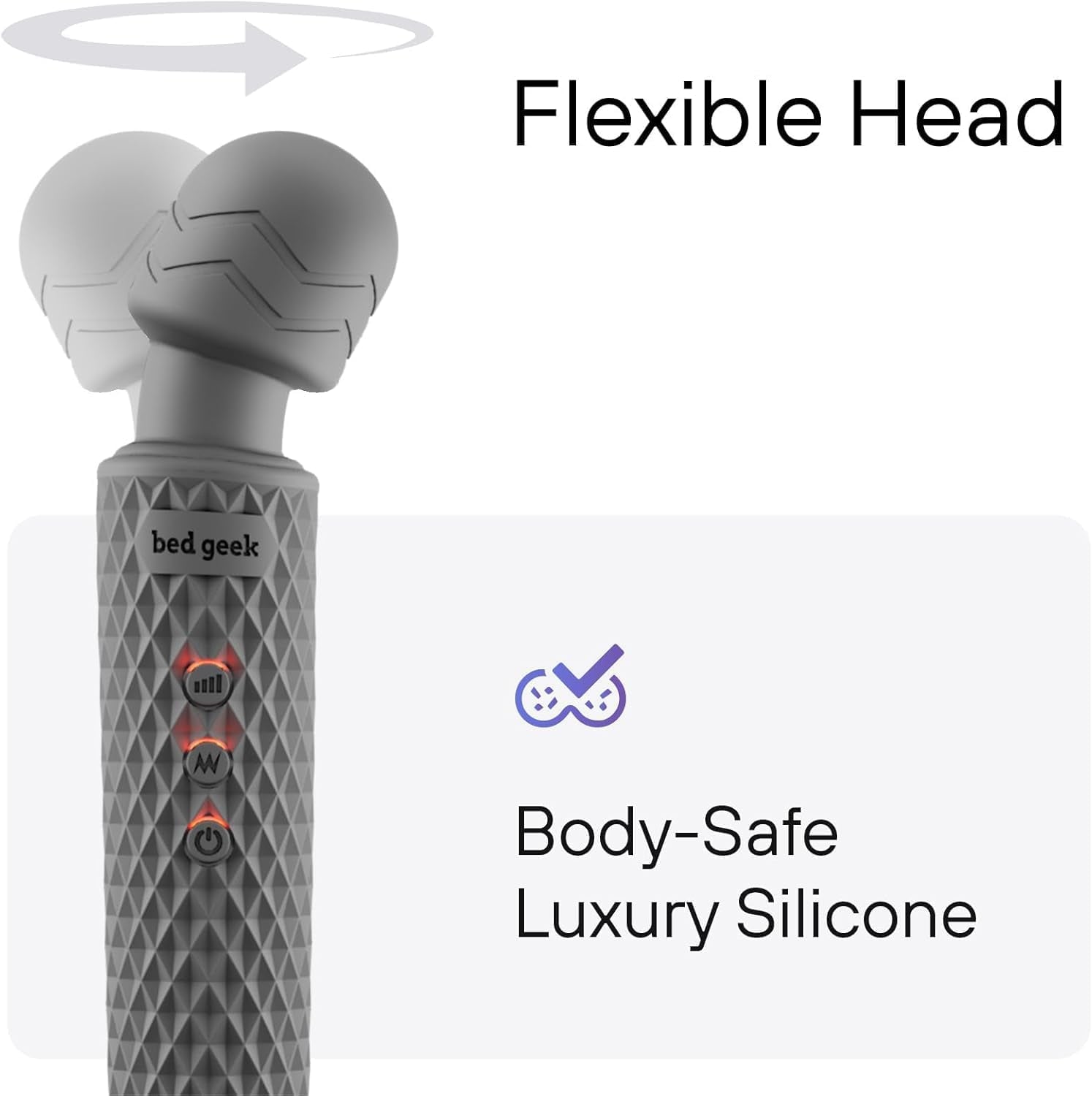 PrismWave Wand Vibrator 20 Patterns 8 Speeds Rechargeable
