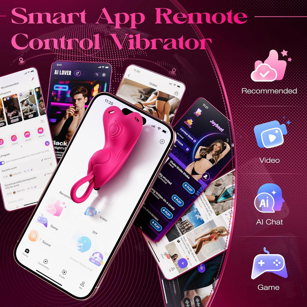 RoseSync Rose Wearable Panty Vibrator APP 10 Modes