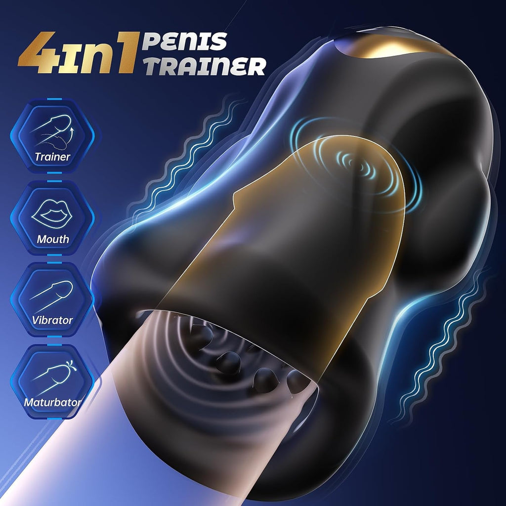 IntelliPulse AI 360° Male Masturbator 3 Motors 9 Modes