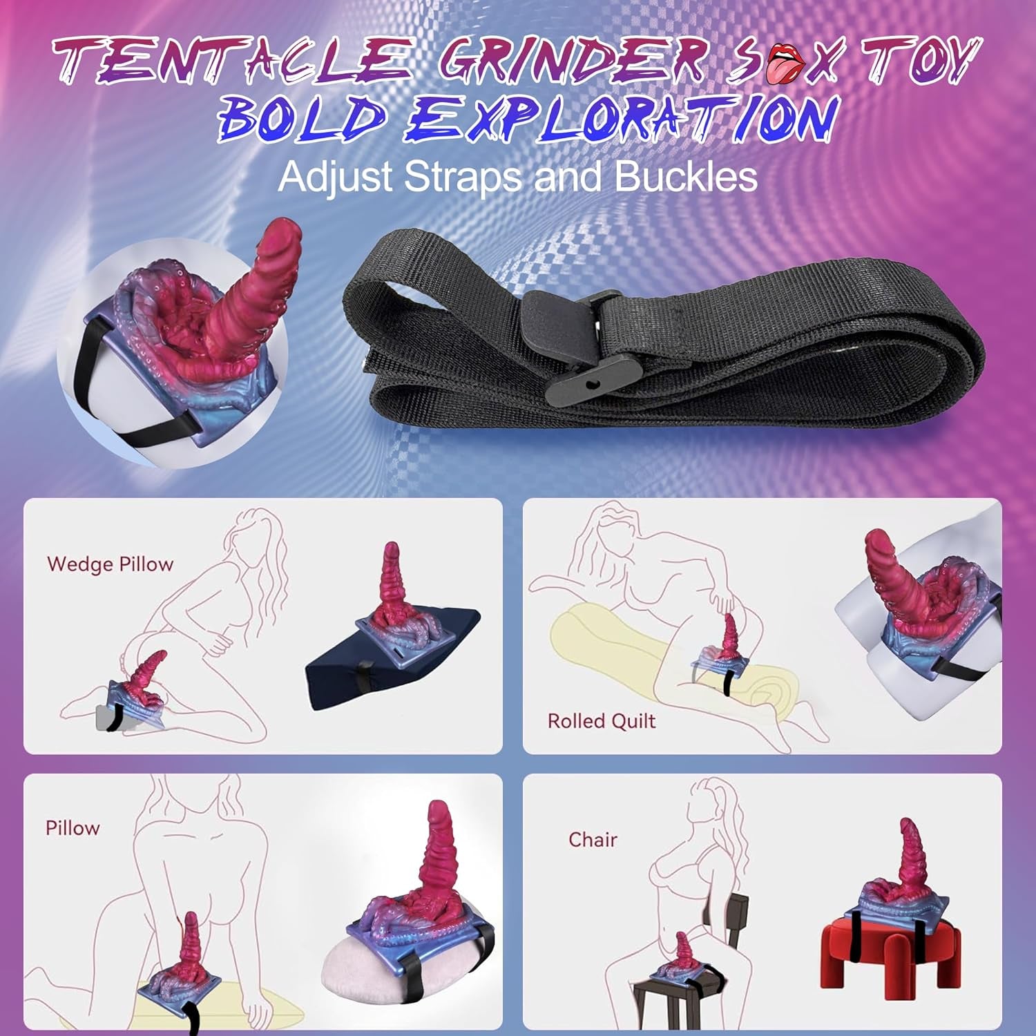 TentaraX Tentacle Riding Vibrator 10 Modes Remote