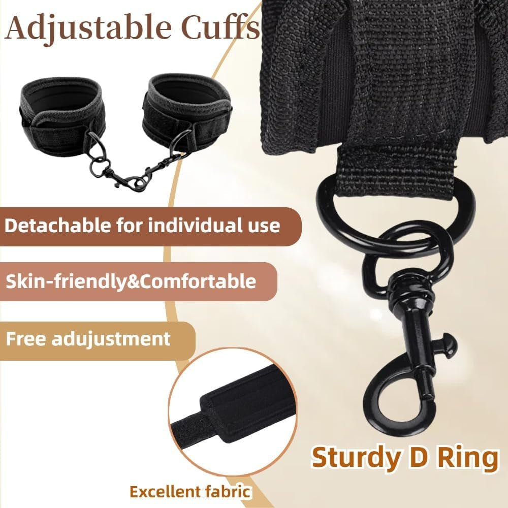 FlexBound Adjustable Spreader Bar BDSM Set with Cuffs