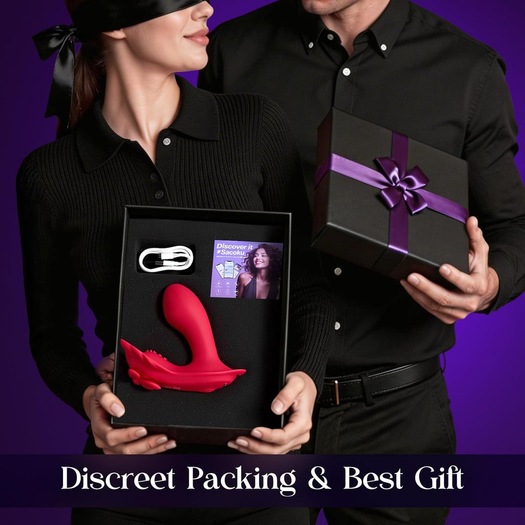 ShadowSync APP Remote Wearable Panty Vibrator with G-Spot Dildo