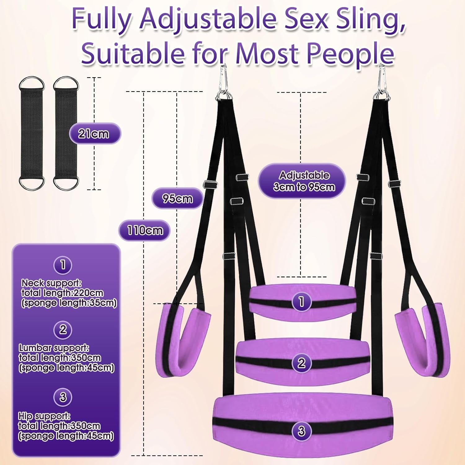 ComfortLift Adjustable Door Sex Swing 400lb