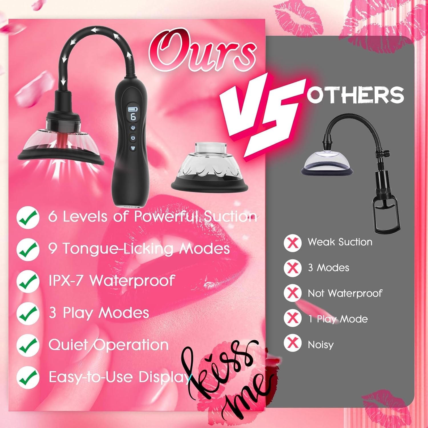 LuxePulse Electric Pussy Pump 6 Suction 9 Modes