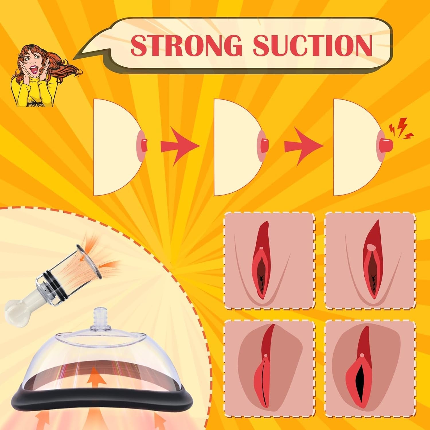AeroBloom Manual Pussy Pump & Nipple Suckers