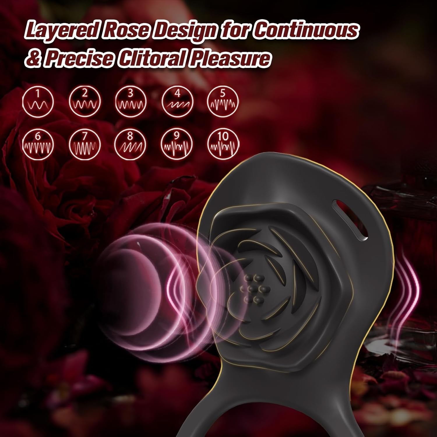 SilentBloom Wearable Clit Vibrator App Remote Quiet Waterproof