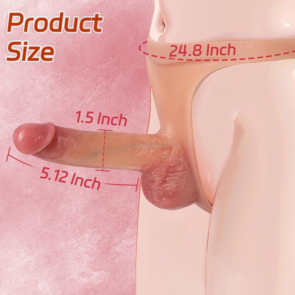 FlexHollow Hollow Strapless Strap-On Dildo Panty Silicone