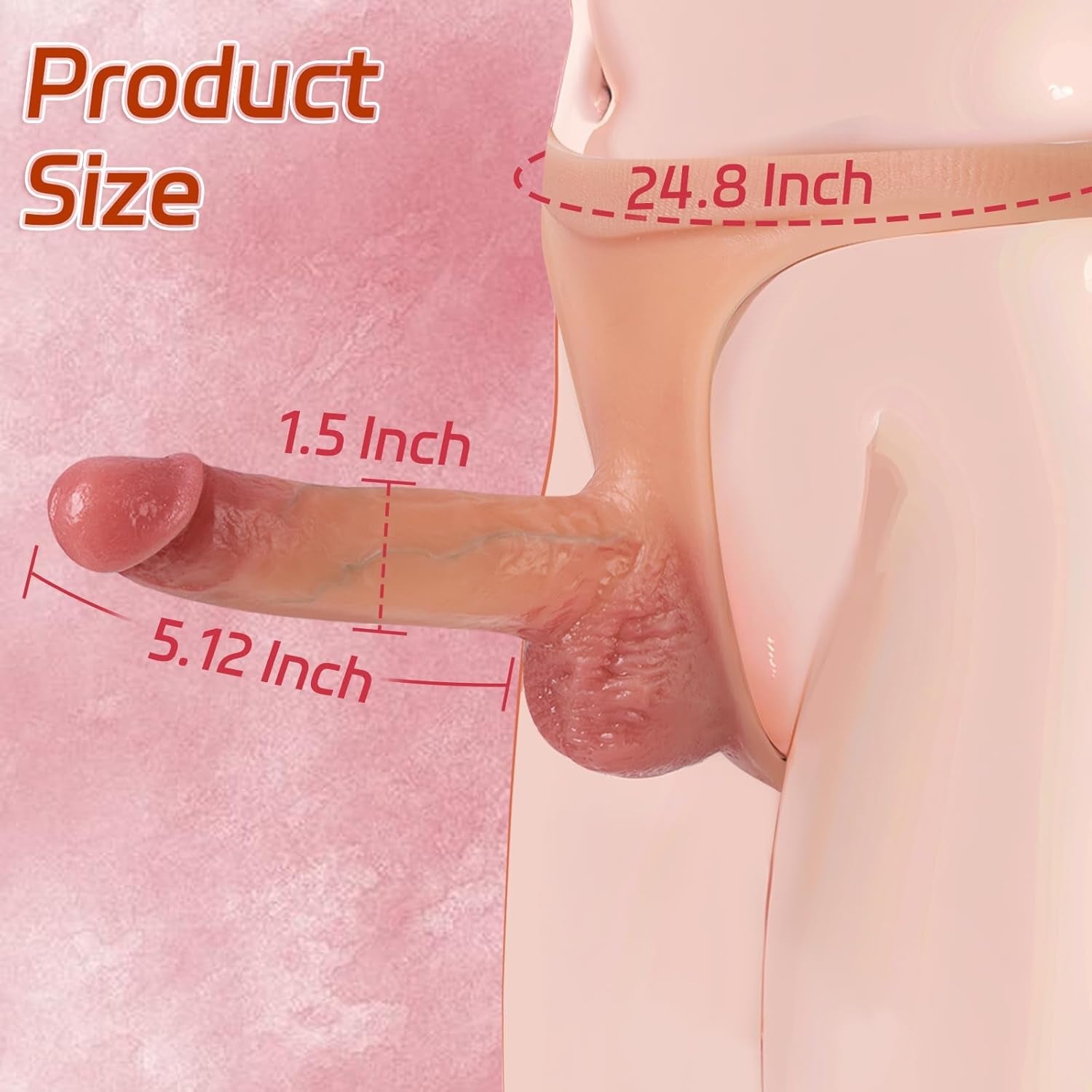 FlexHollow Hollow Strapless Strap-On Dildo Panty Silicone