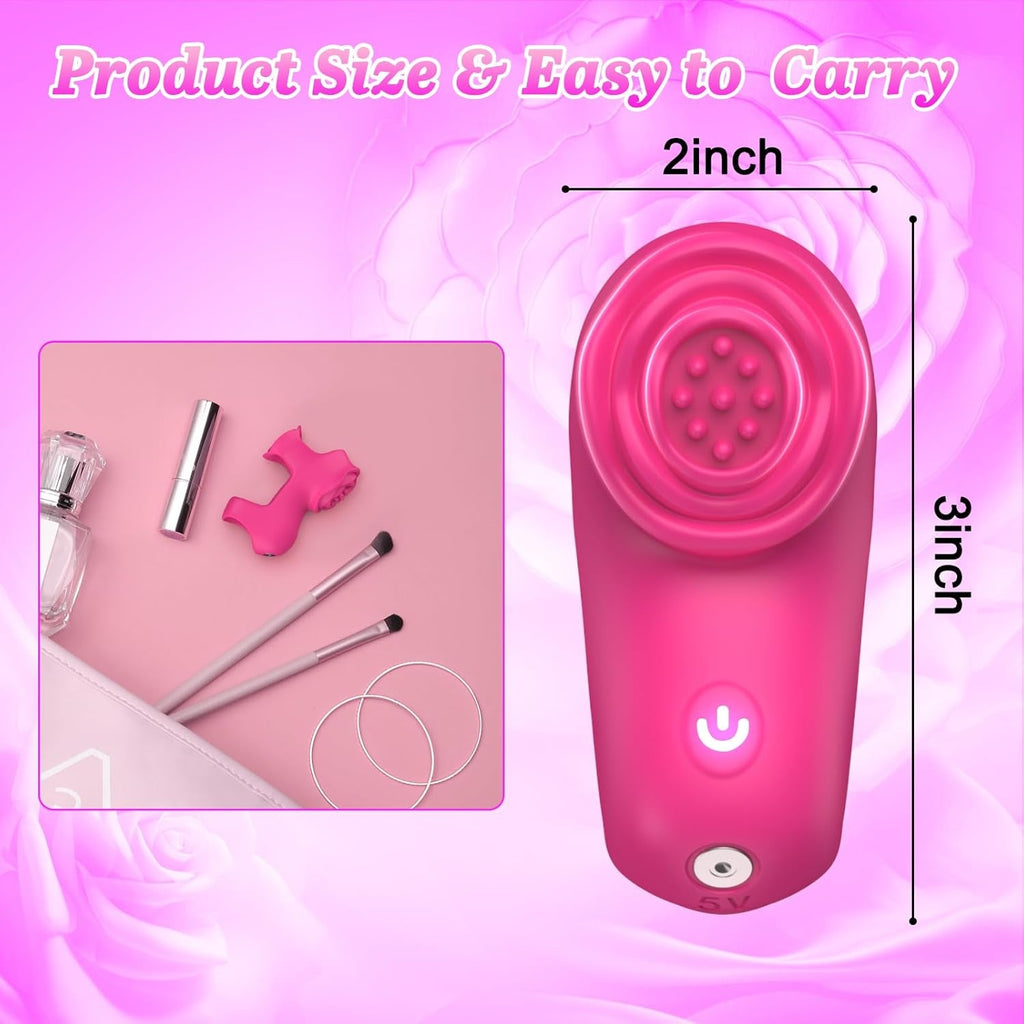 RoseDual App Control Finger Vibrator Dual Zone 9 Modes