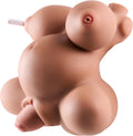 NoctaBelly Brown 4-Hole TPE Prolapse Torso Sex Doll