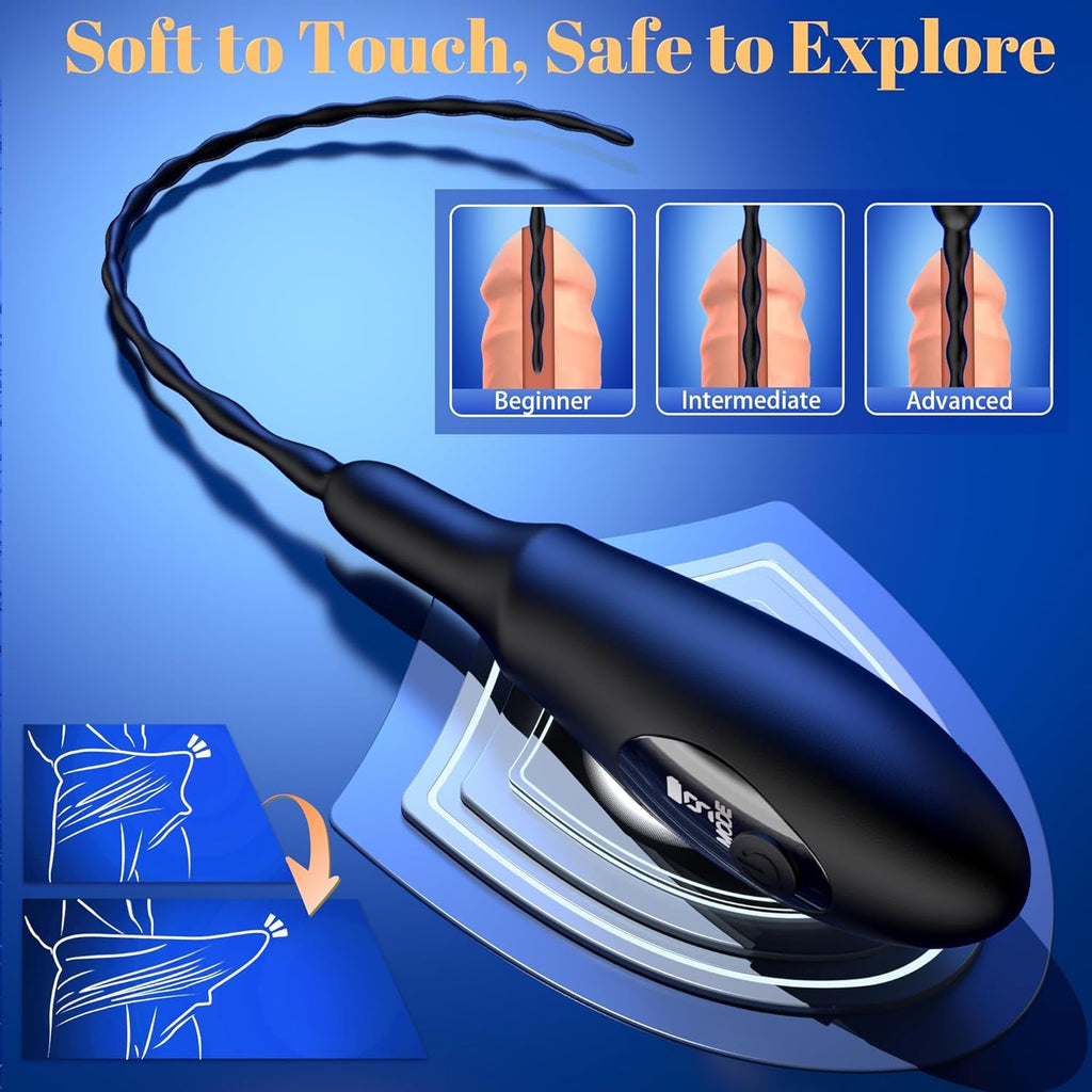 VantaPulse Vibrating Urethral Sound 9 Modes LED