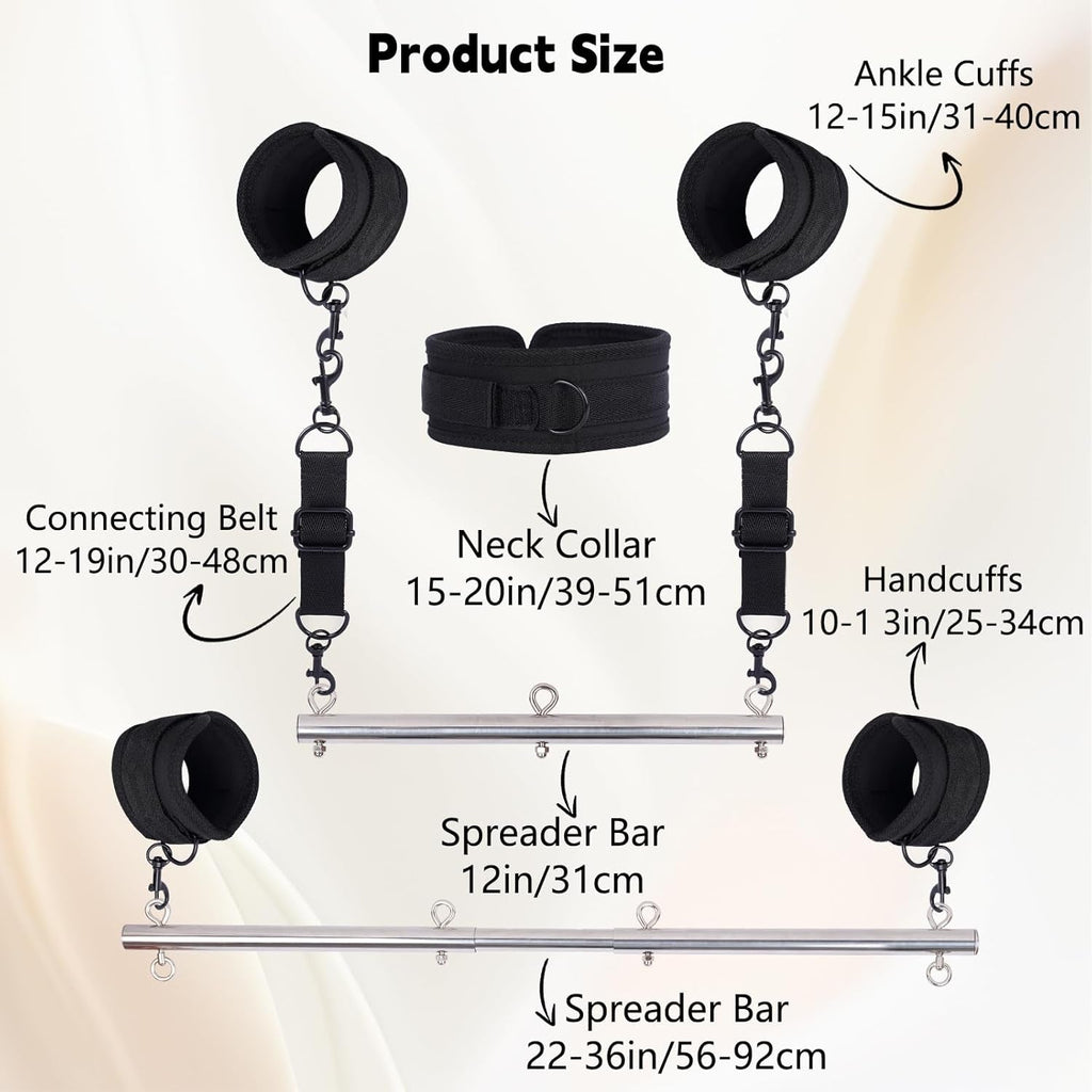 FeatherControl Feather Cuff Adjustable Spreader Bar